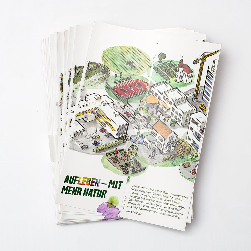 A5-Faltflyer «Aufleben – mit mehr Natur» (50 Stk.)